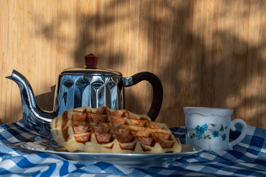 Gaufre et café