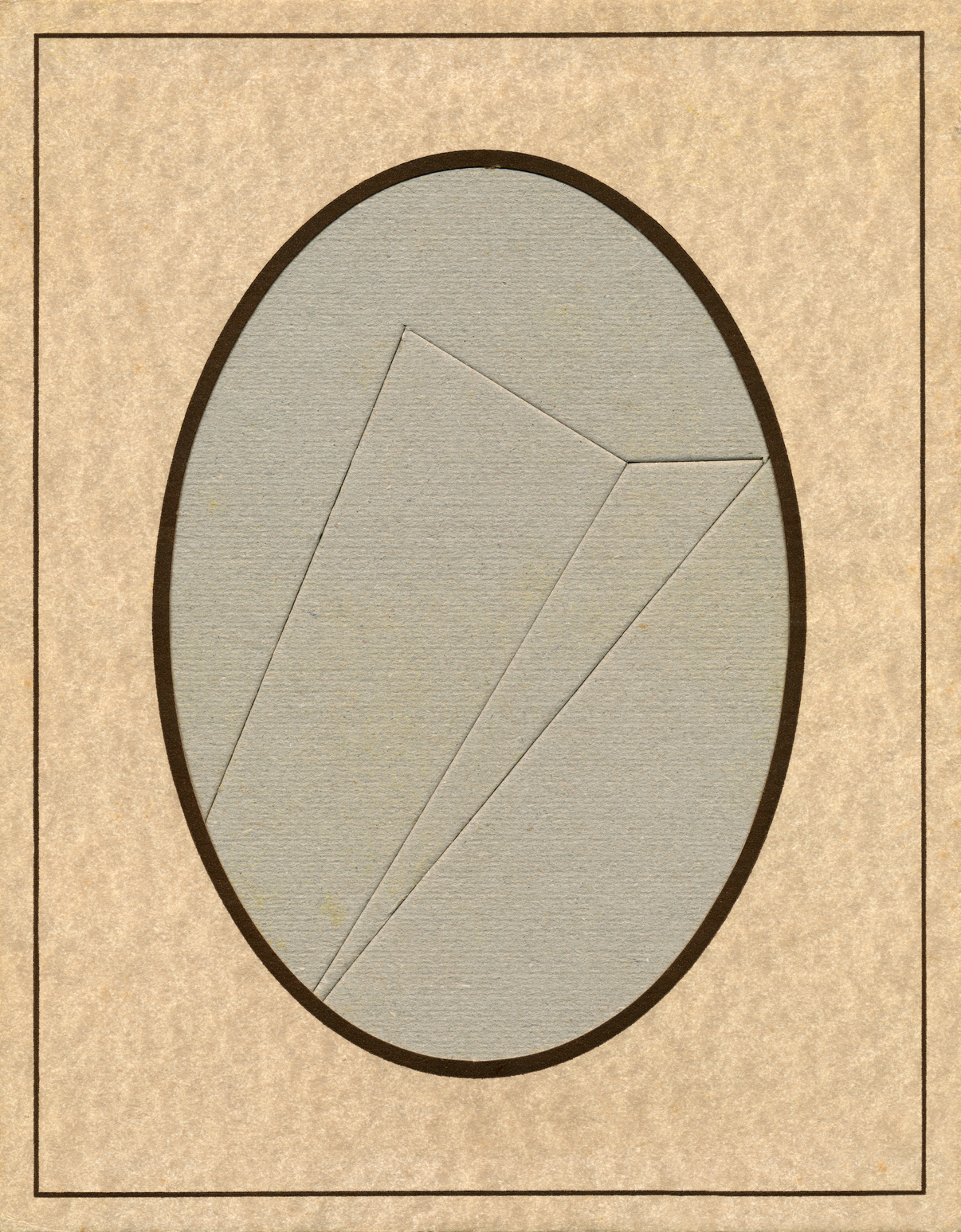 Oval photo frame